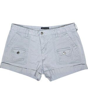 Banana Republic Womens Light Gray Cotton & Elastane Military Style Shorts Size 8